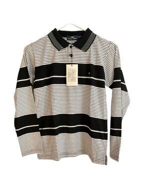 Viero Richi Boys Striped Collared Long Sleeve Shirt Size 12 NWT